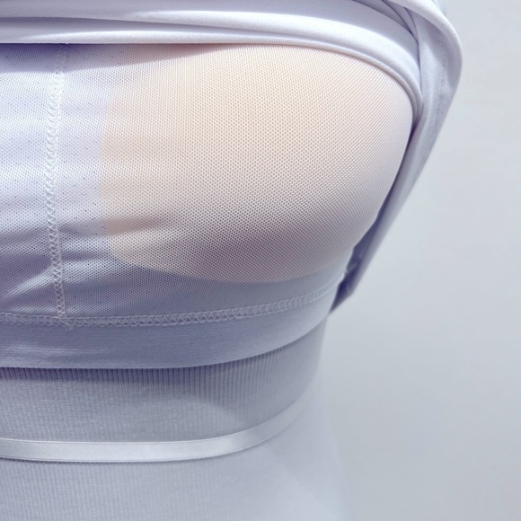 Running GIRL Women Built in Sports Bra Yoga Strappy Back-Compression Tank Top S - Picture 9 of 11